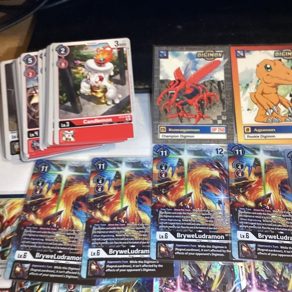 110 Digimon Card lot of 110 cards 38 foils and 82 non Foil cards - Picture 8 of 16